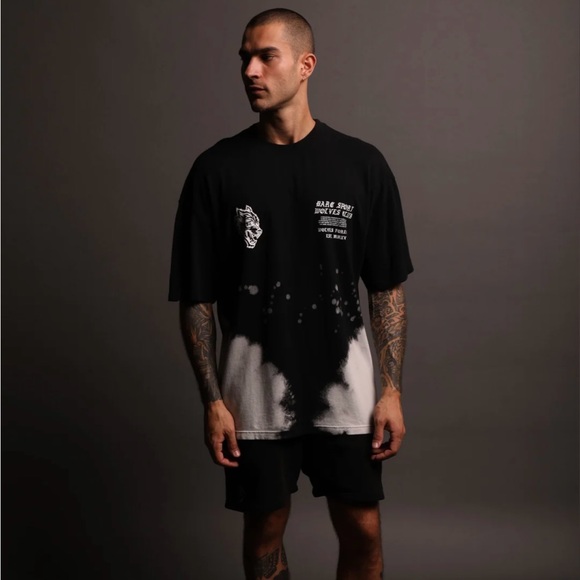 DARC SPORT UNTIL VALHALLA PT.2 “THE WAR WITHIN US” BLACK ACID WASH SHIRT - Picture 4 of 7